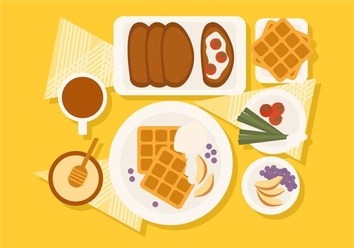 Vector Breakfast Illustration