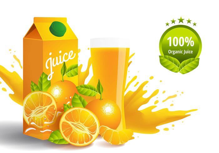 Clementine Juice Vector