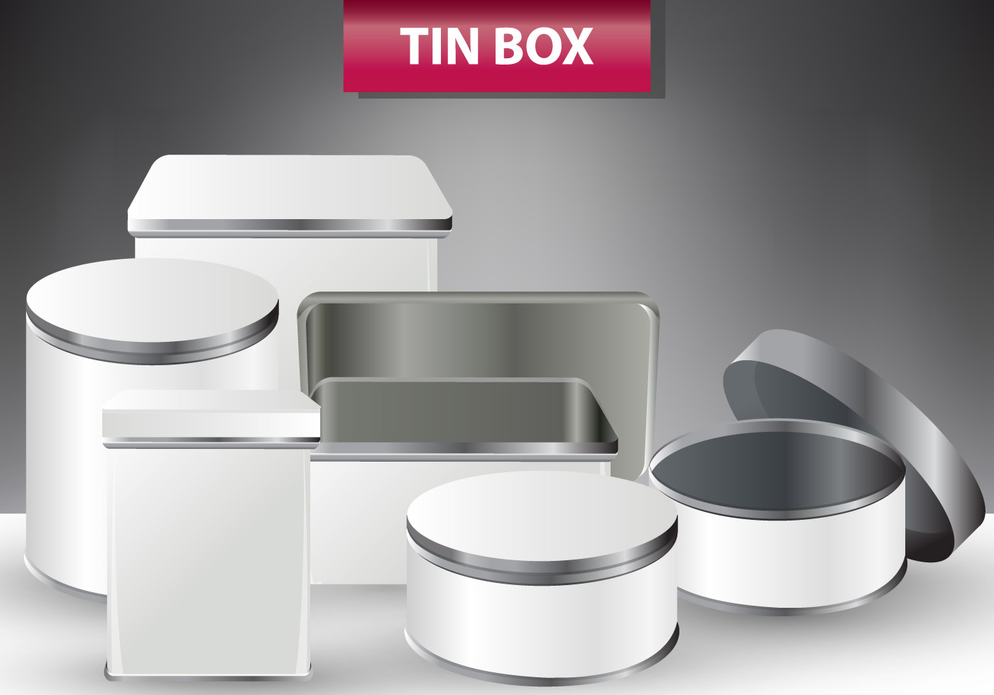 Set Of Tin Box Templates 182909 Vector Art at Vecteezy
