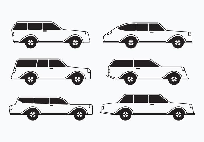 Colección Station Wagon vector