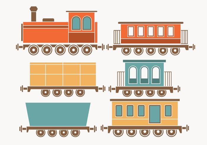 Colección Caboose vector