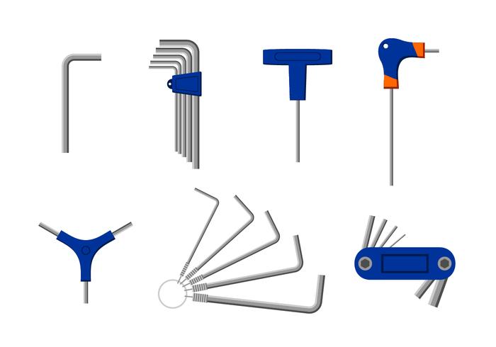 Various Allen Key Free Vector