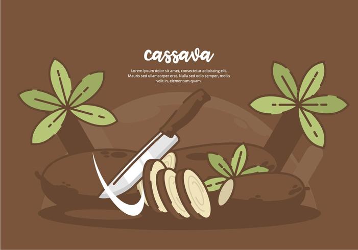 Cassava Background vector