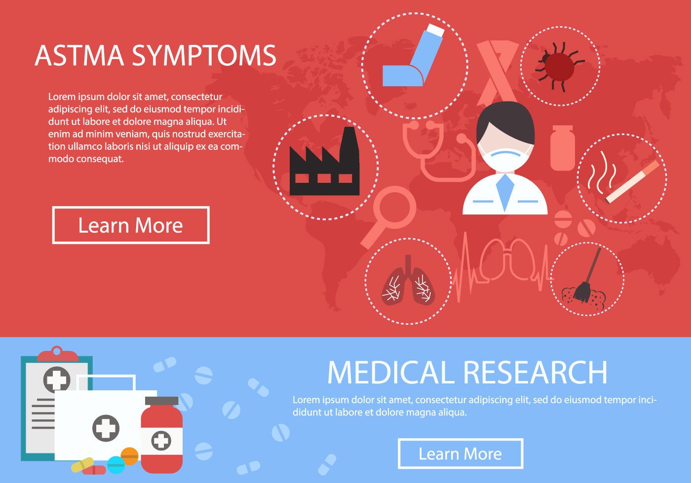 Asthma Flyer Template 183073 Vector Art at Vecteezy