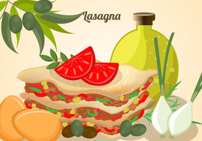 Layers Of Lasagna Vector