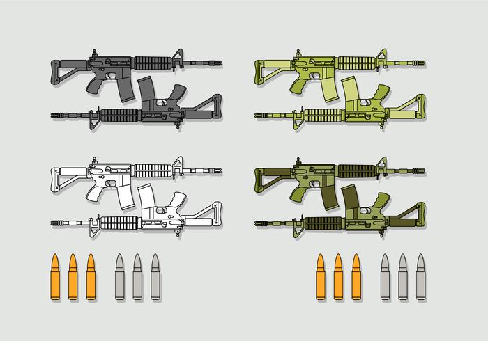 Download Ar15 Vector Set - Download Free Vectors, Clipart Graphics ...