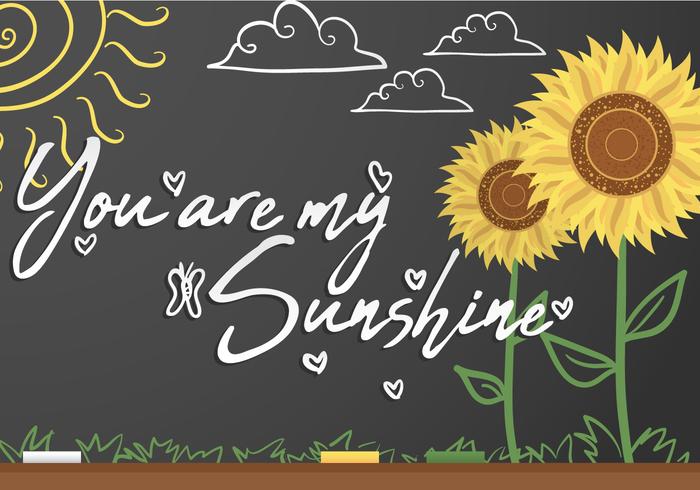 You are my sunshine  vector