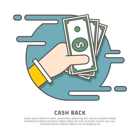 Cash Back Vector Illustration