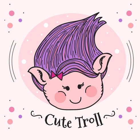 Cute Troll Vector