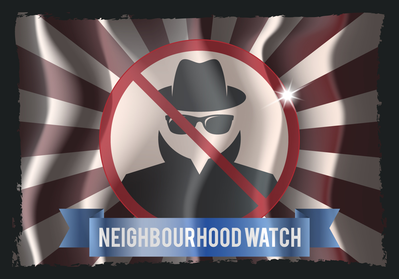 neighborhood vector flag signs warning graphics vecteezy icon edit illustration