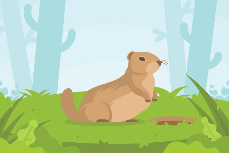 Ilustración de Gopher vector