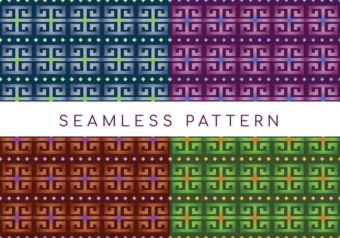 Symmetrical Greek Patterns  vector