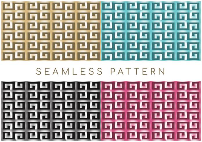 Seamless Geometric Greek Pattern vector