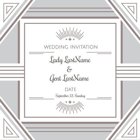 Wedding Invitation Vector