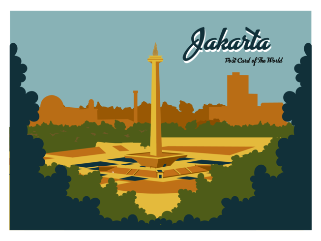 Jakarta Postal Vector