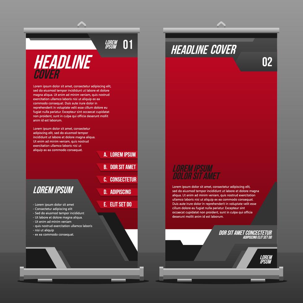 Vertical Flag Banner Template Vector 183486 Vector Art at Vecteezy