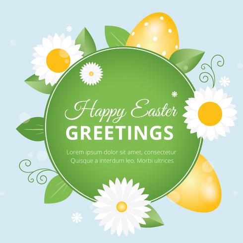 Easter Spring Holiday Vector Background