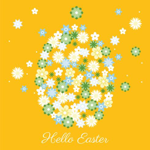 Easter Spring Holiday Vector Background