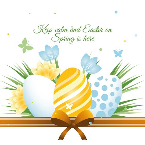 Easter Holiday Vector Background