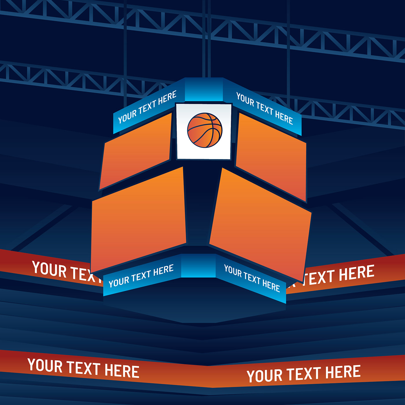 Stadium Jumbotron Vector 183599 Vector Art at Vecteezy