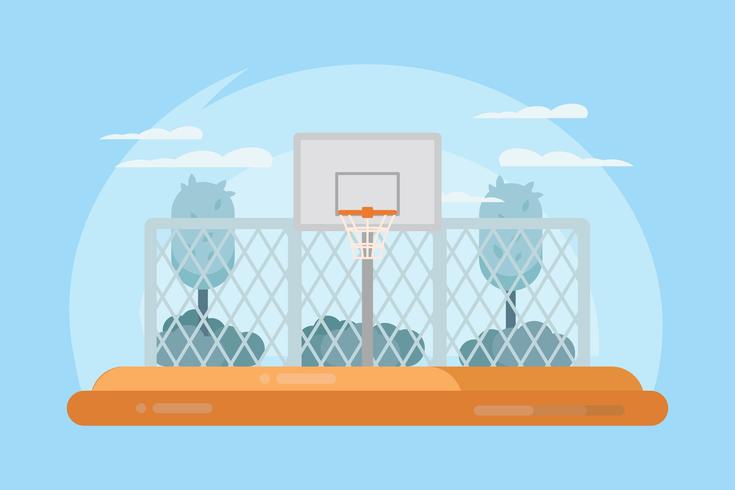 Basketball Court Vector