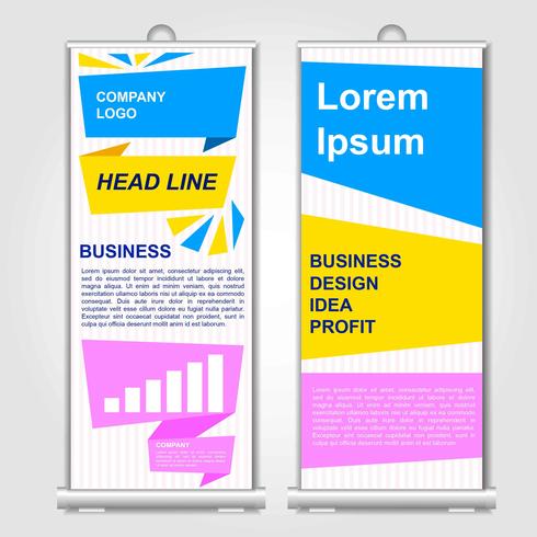 Standee Template vector