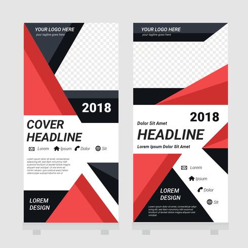 Standee Design Template Vector