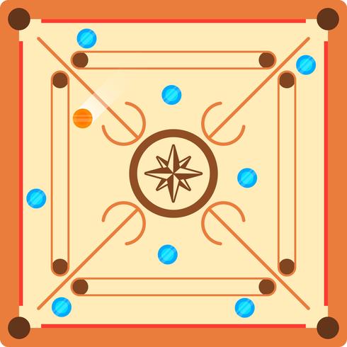 Flat Carrom arena Vector