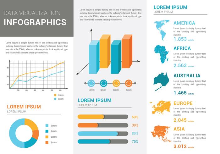 Plantilla de Vector de Visualización de Datos