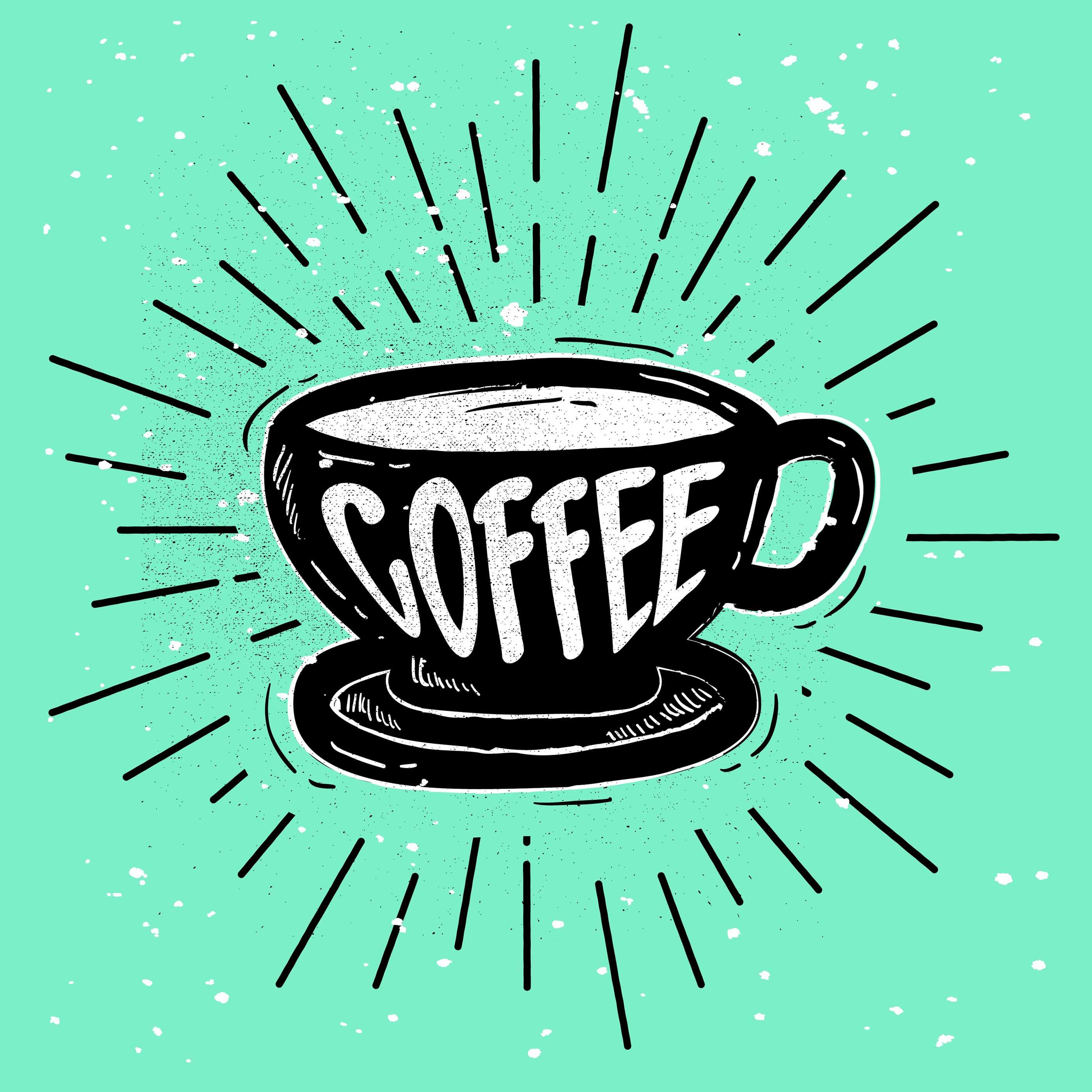 Download Hand-Drawn Coffee Silhouette Vector - Download Free ...