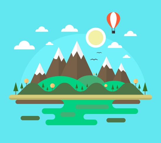 Flat Landscape Design vector