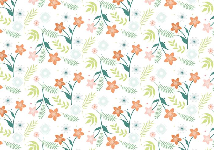  Flat Design Vector Spring Pattern Design 183688 - Download 