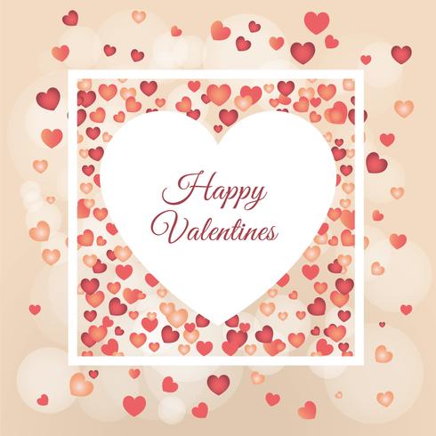 Postcard to Valentine's Day Vector Illustration