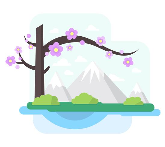 Flat Landscape Design vector