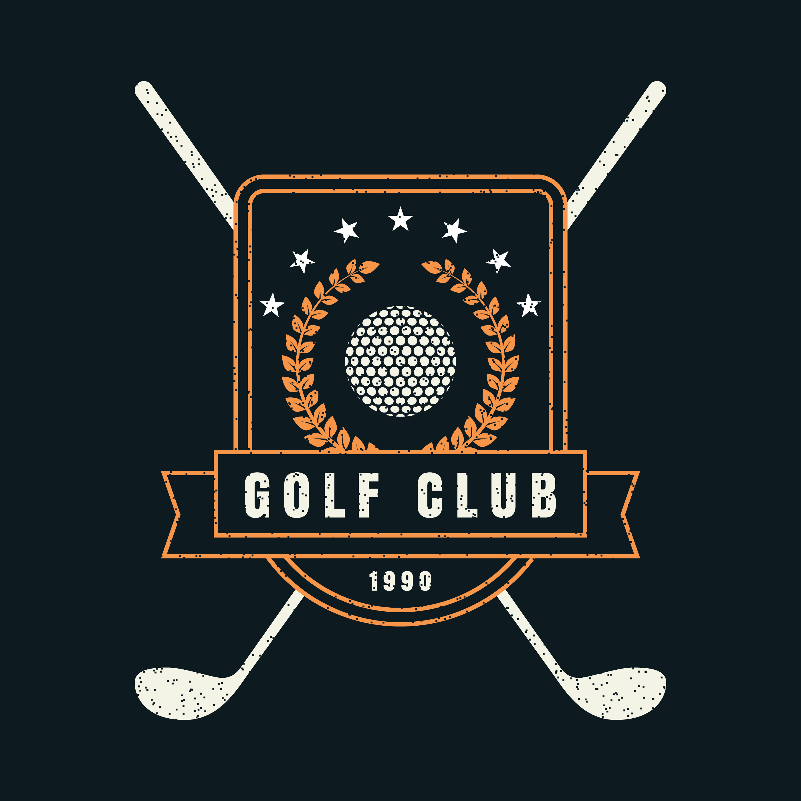 Download Golf Club Retro Badge - Download Free Vectors, Clipart Graphics & Vector Art
