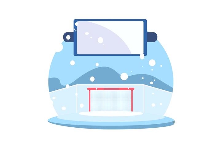 Vector de hockey sobre hielo