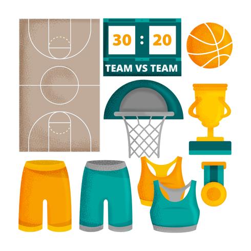 Vector Basketball Elements