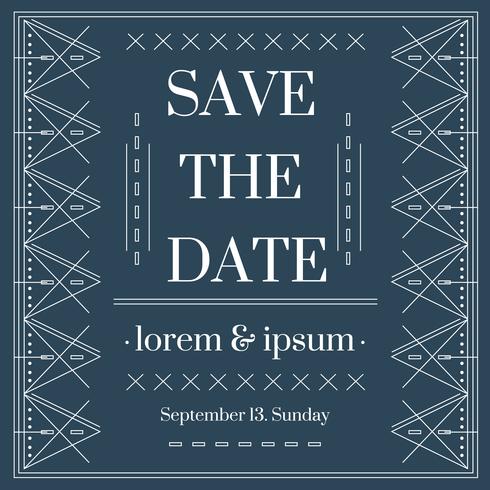 Save The Date Vector