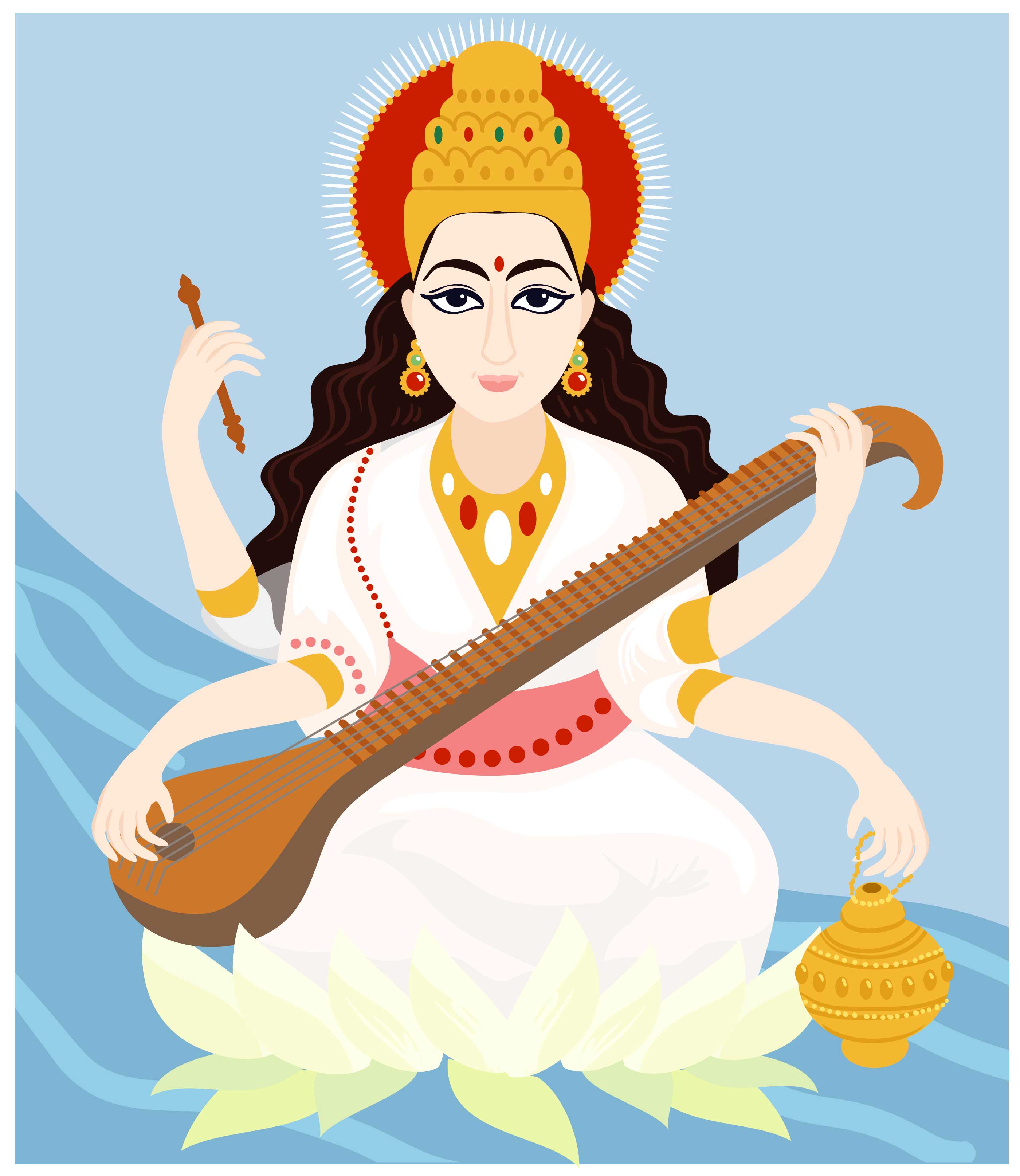 Saraswathi Goddess Vectors 183794 Download Free Vectors