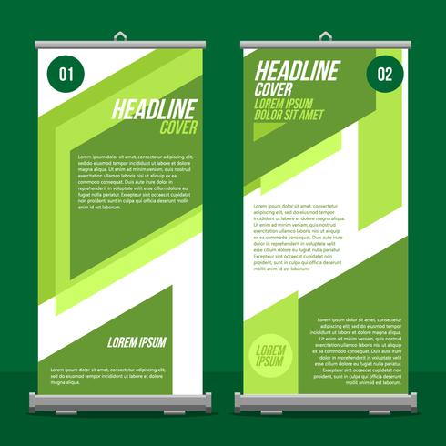 Negocio Roll Up Standee Vector Gratis