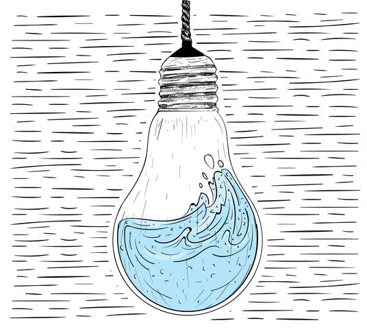 Vector Hand Drawn Lightbulb Illustration