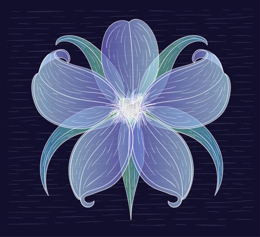 Vector Hand Drawn Flower Illustration