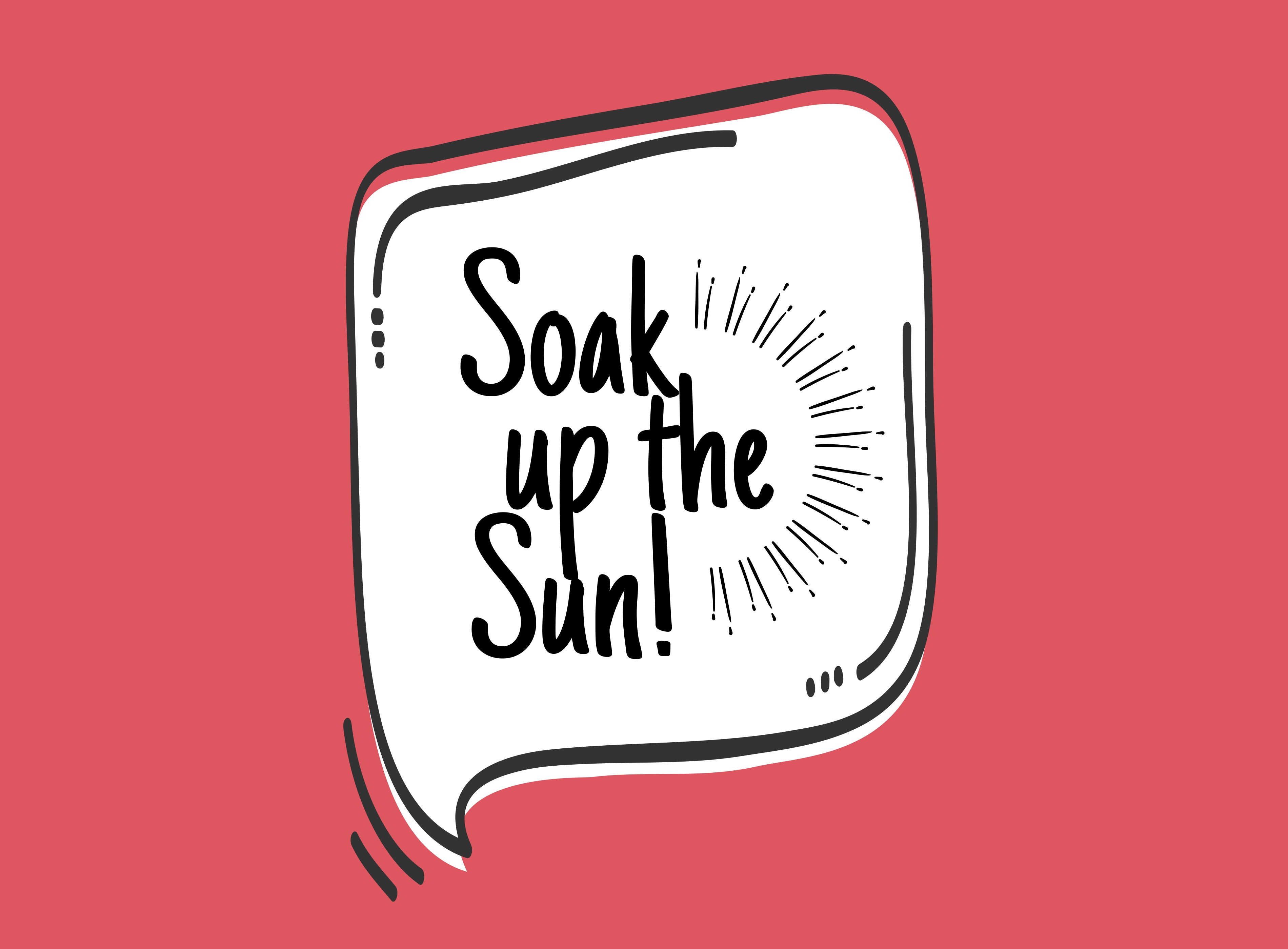 Soak Up the Sun Wall Art Poster 184263 Vector Art at Vecteezy