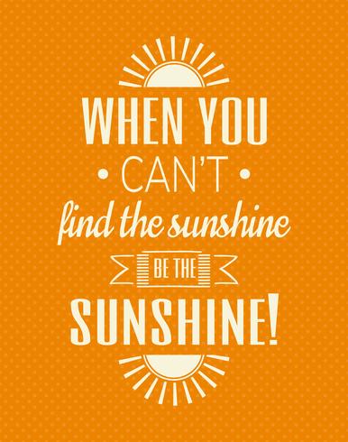 typographic cute sunshine wall art poster download free vector art