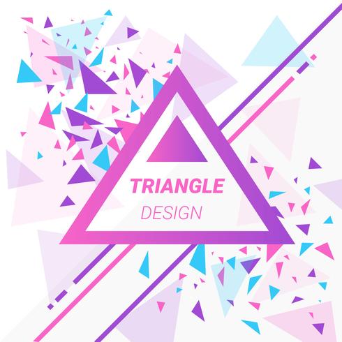 Fondo moderno abstracto triángulos vector