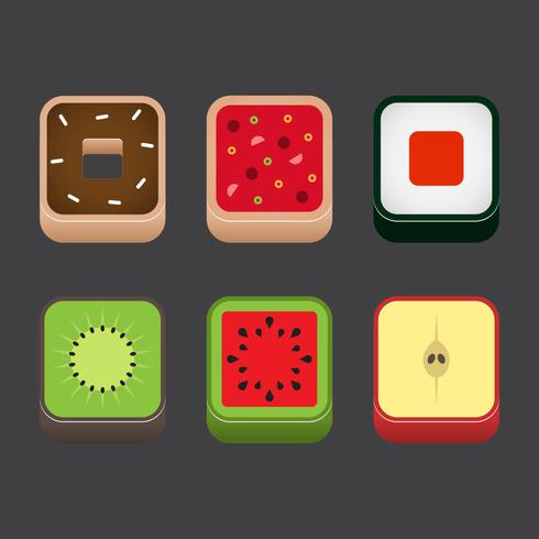 Food App Icon Vector