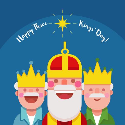 Ilustración del vector de Kings Day