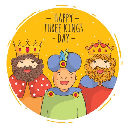 Kings Day On Circle Vector