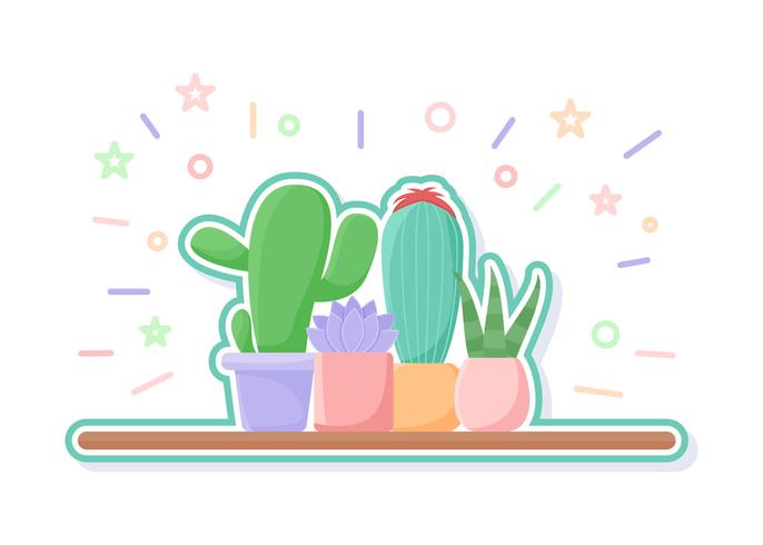 Unique Succulents Vectors