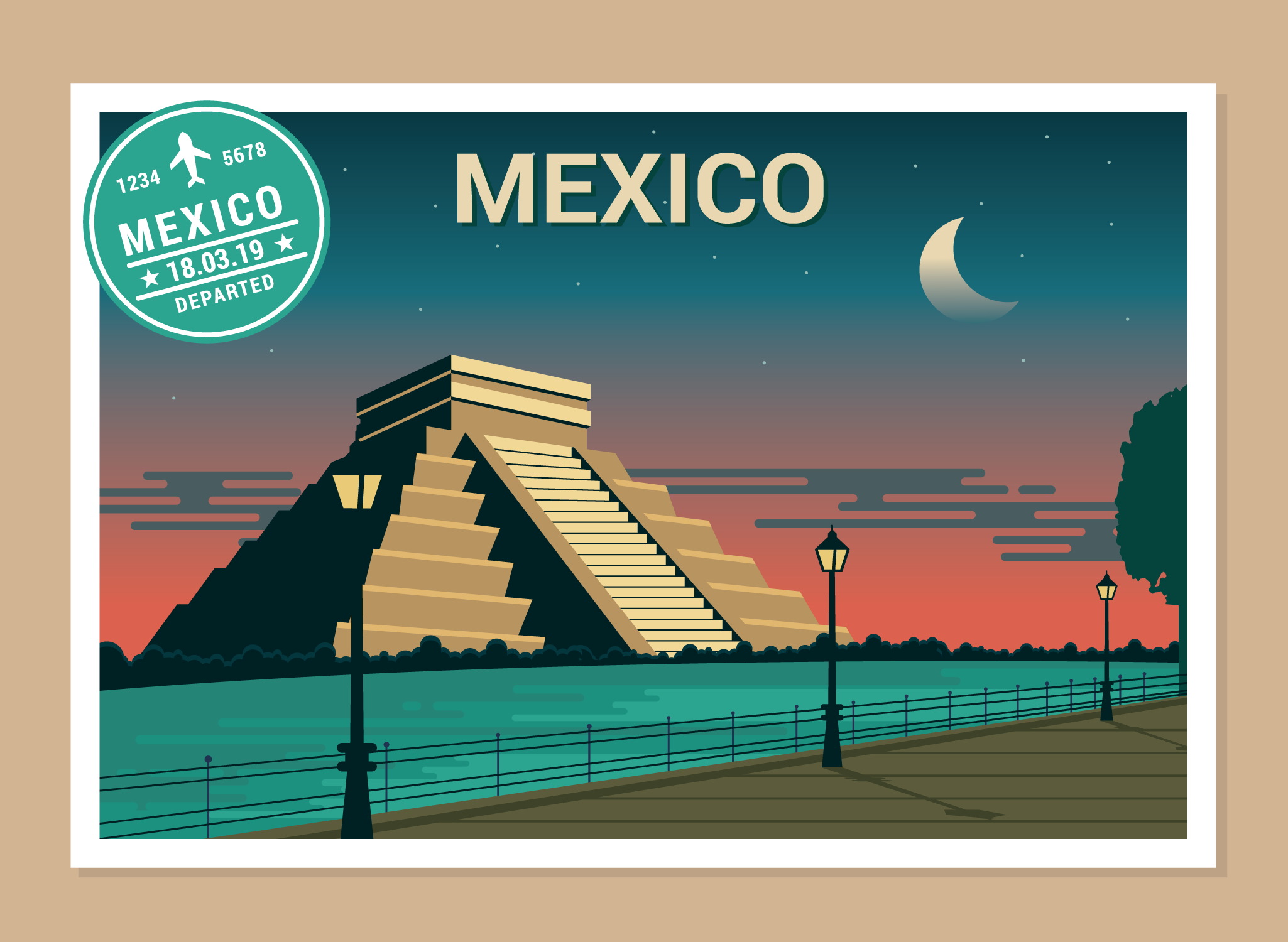 Postcards of The World 184299 Vector Art at Vecteezy